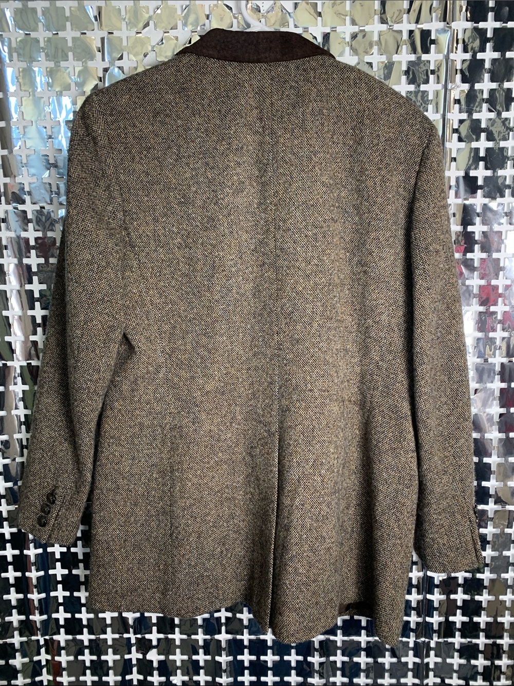 Lauren Ralph Lauren Brown 100% Wool Blazer with Suede Collar - Picture 5 of 7